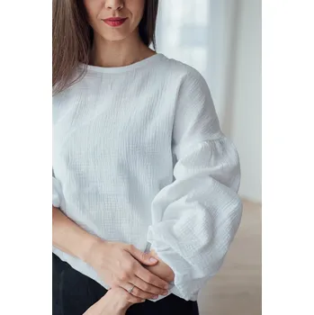 Dámská halenka Mušelínová halenka Coco bílá Velikost: XL