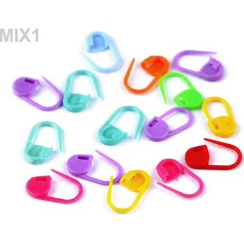 Spínací špendlík na pletení 11x21 mm balení 20 kusů - 1 mix barev