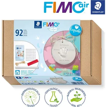kreativní sada FIMO Air Light sada PAMÁTNÍČEK vám umožní uchovat např. otisky nožiček nebo ručiček vašich nejmenších.