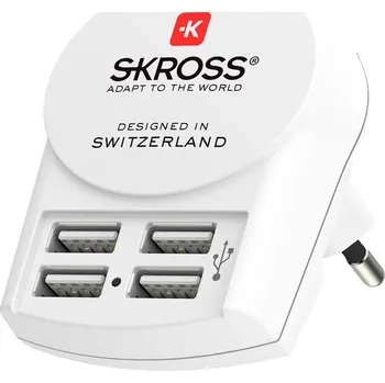 Baterie pro airsoftovou zbraň SKROSS USB nabíjecí adaptér DC26, 4x USB-A, 4800mA