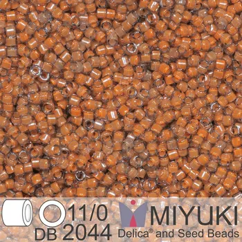 Korálek Korálky Miyuki Delica 11/0. Barva Luminous Guava DB2044. Balení 5g.