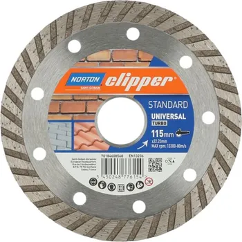 Řezný kotouč NORTON-CLIPPER Kotouče 115x22.23mm Norton Clipper Standard Universal Turbo