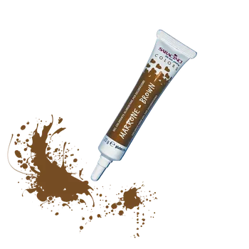 Potravinářské barvivo Saracino Gelová barva hnědá BROWN 20g