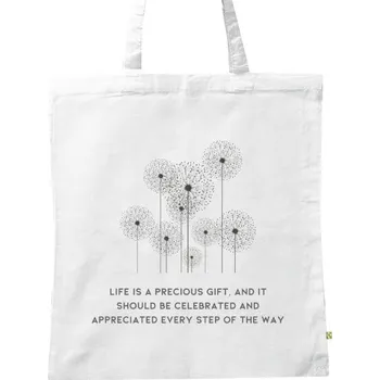 BIO plátěná taška s potiskem Život