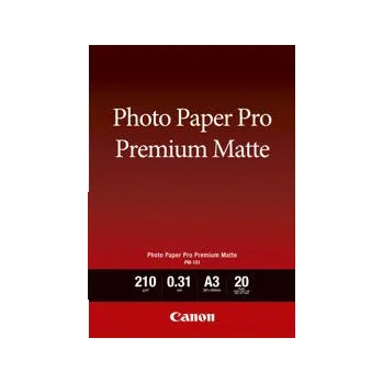 Fotopapír Canon Photo paper premium matte, foto papír, matný, bílý, A3, 210 g/m2, 20 ks, 8657B006, inkoustový