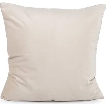 Povlak na polštářek Sametový povlak na polštář jednobarevný 45x45 cm - 8 béžová sv.