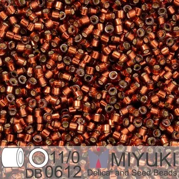 Korálek Korálky Miyuki Delica 11/0. Barva Dyed S/L Dk Topaz DB0612. Balení 5g