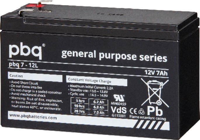 PBQ 7-12 L (faston 6,3 mm - F2)