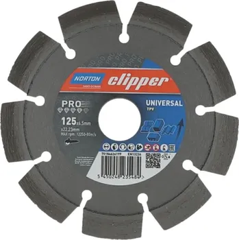 Řezný kotouč NORTON-CLIPPER Frézovací kotouč 125x22.23mm Norton Clipper PRO UNIVERSAL TP-V