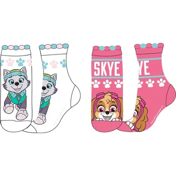 Paw Patrol - Tlapková patrola -Licence Dívčí ponožky - Paw Patrol 52342082, bílá / růžová Barva: Mix barev, Velikost: 31-34