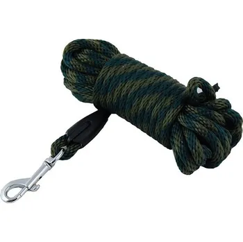 Vodítko pro psa Barvářská šňůra - kulatý popruh 8 m zelená