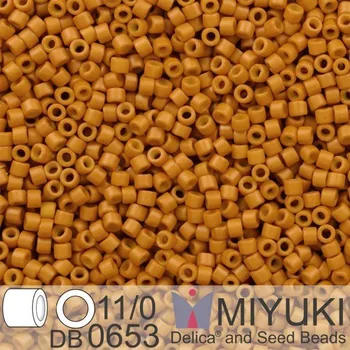 Korálek Korálky Miyuki Delica 11/0. Barva Dyed Op Pumpkin - Color May Rub Off No Returns DB0653. Balení 5g.