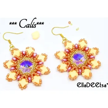 Korálek Náušnice Calis č. 1403 - stavebnice