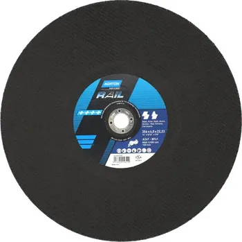 NORTON-CLIPPER Řezání Kotouč pro kov 350x4x22.23mm pro pila na kolejnice Norton RAIL