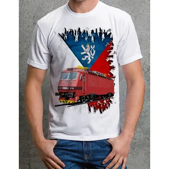 Pánské tričko tričko s lokomotivou č. 04 140