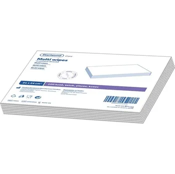 Papírový ubrousek Steriwund Multi wipes 21x24 cm víceúčelové ubrousky 100 ks