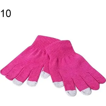 Rukavice Rukavice zimní | dotykové rukavice - Horká růžová