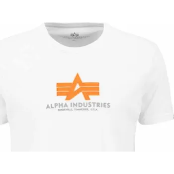 Pánské tričko Alpha Industries Basic T Rubber (white) triko M