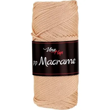 Galanterie Příze PP Macrame, 2mm, 4208, světle ořechová