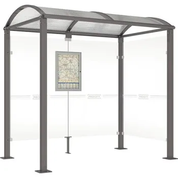 Městské kolo Autobusová zastávka klenutá s jednou bočnicí 2500 mm + doprava zdarma