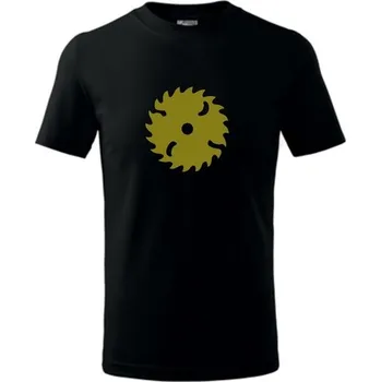 ON-DESIGN Tričko dětské s PILOU Velikost: 122 cm/6 let, Barva: černá