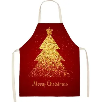 Kuchyňská zástěra Vánoční zástěra s kapsami | kuchyňská zástěra - 2WQ-46377-136,dětská velikost 47 x 38 cm