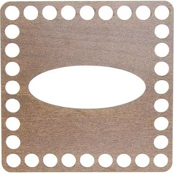 Příze Víko na kapesníky čtverec 11,5 cm ořech