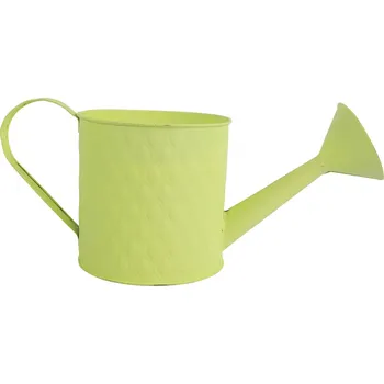 Plechový květináč Sannah L žlutý 34x15x15 cm