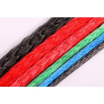 Lany Vázací-technika.cz Syntetické lano pro naviják dyneema, červené s očnicí, 10 mm 1 m