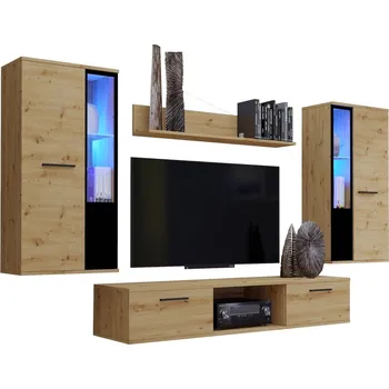 Obývací stěna Obývací stěna MIWA, dub artisan +možnost VÝNOSU + vyzvednutí ZDARMA