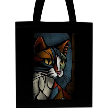 Nákupní taška Nákupní taška unisex s potiskem Taška s grafikou kočky