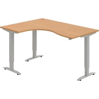 Kancelářský vozík HOBIS trigon elektr.stavitelný stůl stand.ovlad. - MST 2 2005 P, buk + doprava zdarma