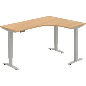 Kancelářský vozík HOBIS trigon elektr.stavitelný stůl paměť.ovlad. - MST 2M 60 L, dub + doprava zdarma