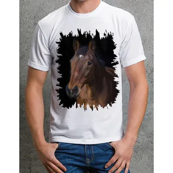 Chlapecké tričko tričko s koněm č. 2 XL