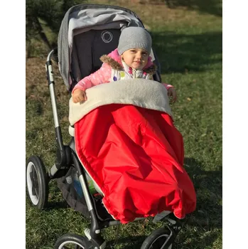 Dětské zboží Červená zimní deka 100x70 cm bioberánek nepadací Kaarsgaren