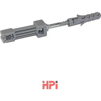 Hromosvod HPI Podpěra vedení stěnová s hmoždinkou - plastový úchyt délka 105mm, pr. 12mm