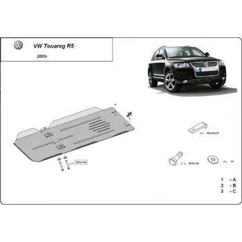 Kryt motoru Kryt pod převodovku PORSCHE CAYENNE (955) all - Plech - 8595698041678