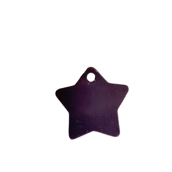Vojenské psí známky DCH Kovová psí známka - hvězdička Barva: Fialová