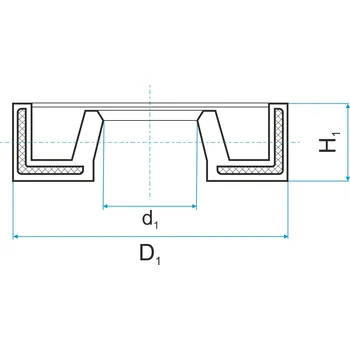 Automobilové těsnění WAO 30x37x4 Rubena Těsnění