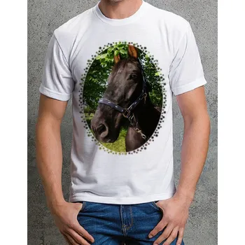 Chlapecké tričko tričko s koněm č. 9 XXL