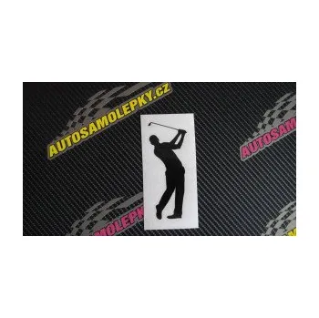 Polep vozidla SAMOLEPKA Golfista 002 pravá (10 - červená) NA AUTO, NÁLEPKA, FÓLIE, POLEP, TUNING, VLASTNÍ TEXT, TISK, AUTOSAMOLEPKY.cz, POLEPY, OBRÁZEK, LOGO, SAMOLEPKY