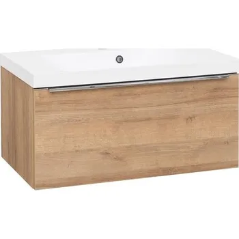 Koupelnový nábytek EBS Nevio Skříňka a umyvadlo 81 cm, 1 zásuvka, dub Riviera NEVIOZ81D