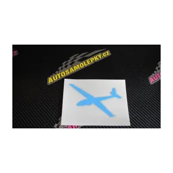 Polep vozidla SAMOLEPKA Letadlo 025 levá kluzák (10 - červená) NA AUTO, NÁLEPKA, FÓLIE, POLEP, TUNING, VLASTNÍ TEXT, TISK, AUTOSAMOLEPKY.cz, POLEPY, OBRÁZEK, LOGO, SAMOLEPKY