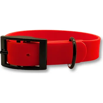 Obojek pro psa PafDog® Voděodolný gumový obojek pro psy SVĚTLE ČERVENÝ - šířka 2cm Vyberte velikost: S