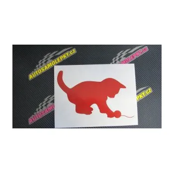 Samolepící dekorace Koťátko 001 pravá (12 - zelená) SAMOLEPKA NA AUTO, NÁLEPKA, FÓLIE, POLEP, TUNING, VLASTNÍ TEXT, TISK, AUTOSAMOLEPKY.cz, POLEPY, OBRÁZEK, LOGO, 3D STICKERS