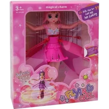 Panenka Panenka na ovládání, létá, růžová 19 cm