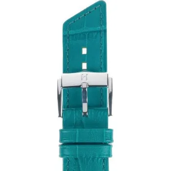 Řemínek na hodinky Řemínek Hirsch Princess - petrolejový - 16 mm - M – Střední délka - 14 mm - Stříbrná + 5 let záruka a dárek ZDARMA