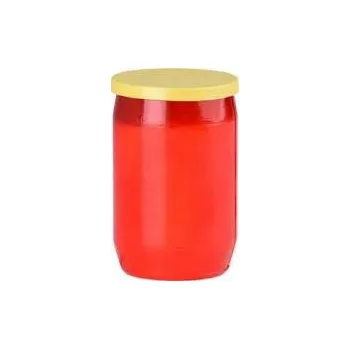 Svíčka Hřbitovní svíčka olejová červená 100 g