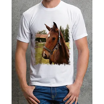 Chlapecké tričko tričko s koněm č. 10 XXL