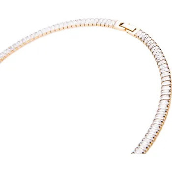 Náhrdelník franco bene Pozlacený Crystal náhrdelník - bílý | 1401